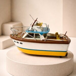 Boaterific Kids Toy Boat with Yellow and Brown Accents